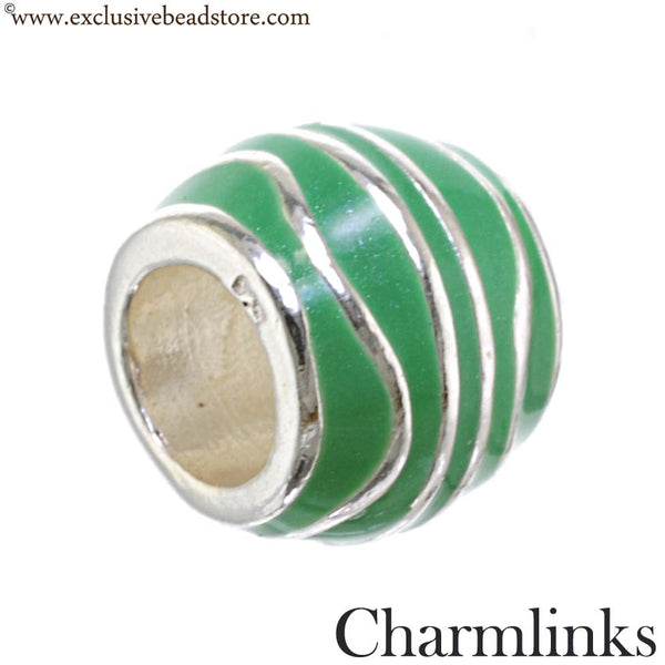 Charmlinks Silver and Enamel Bead