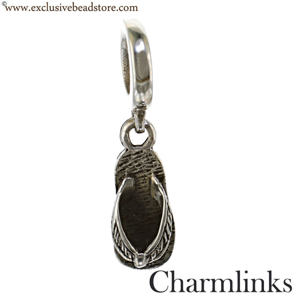 Charmlinks Silver Dangling Flip Flop Bead