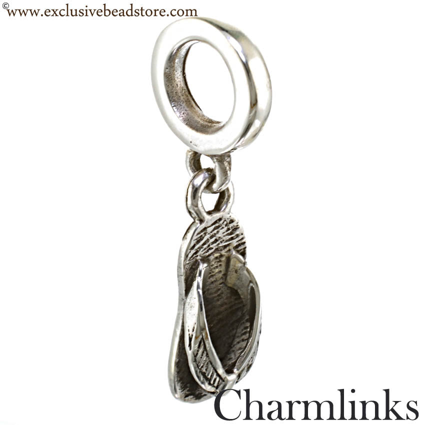 Charmlinks Silver Dangling Flip Flop Bead