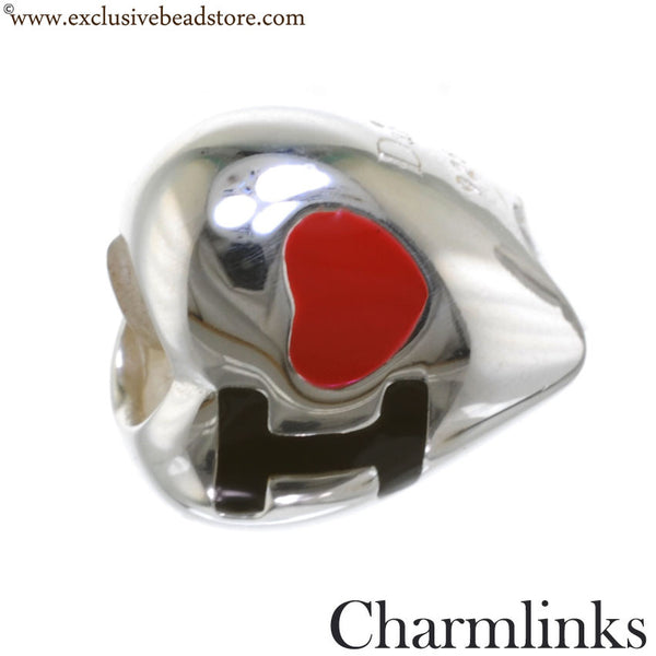 Charmlinks Silver and Enamel I Love NY Bead