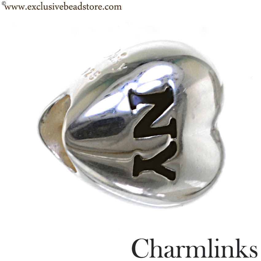 Charmlinks Silver and Enamel I Love NY Bead