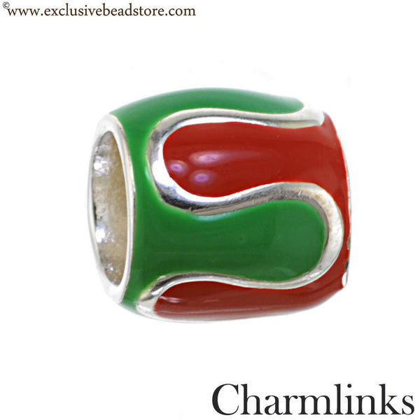 Charmlinks Silver and Enamel Bead