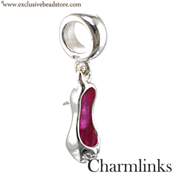 Charmlinks Silver Dangling Shoe Bead