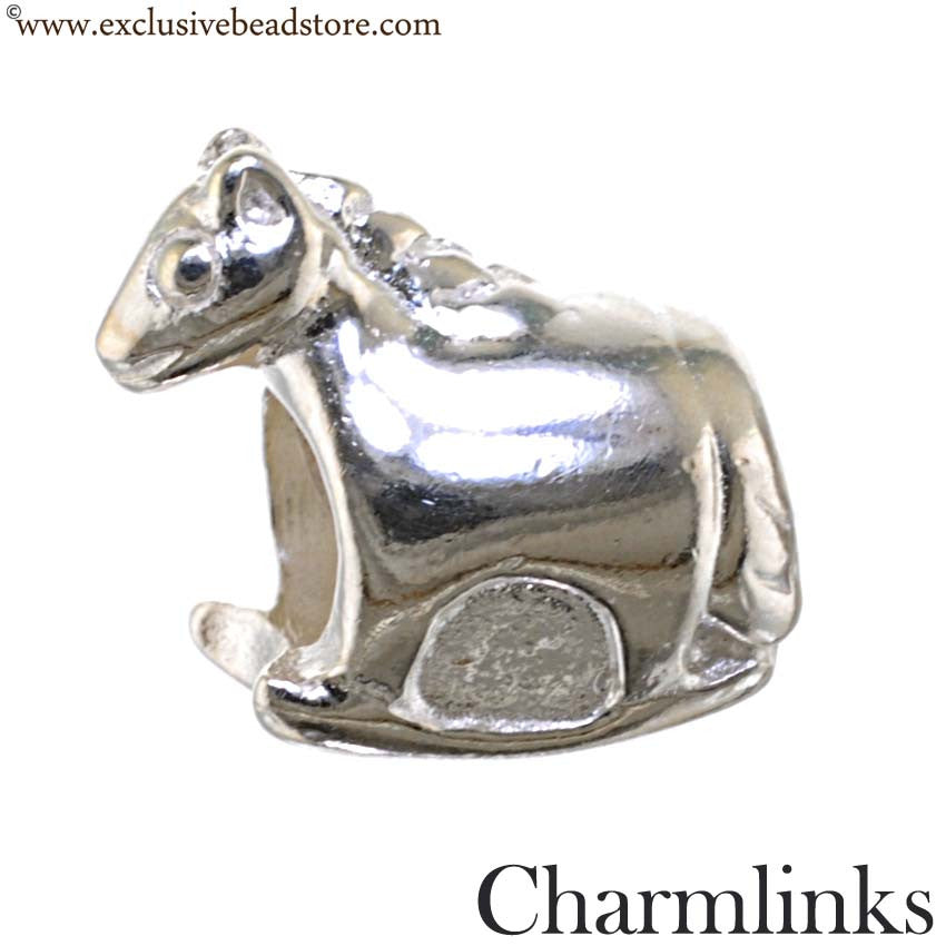 Charmlinks Silver Rocking Horse Bead