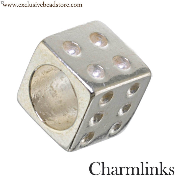 Charmlinks Silver Dice Bead