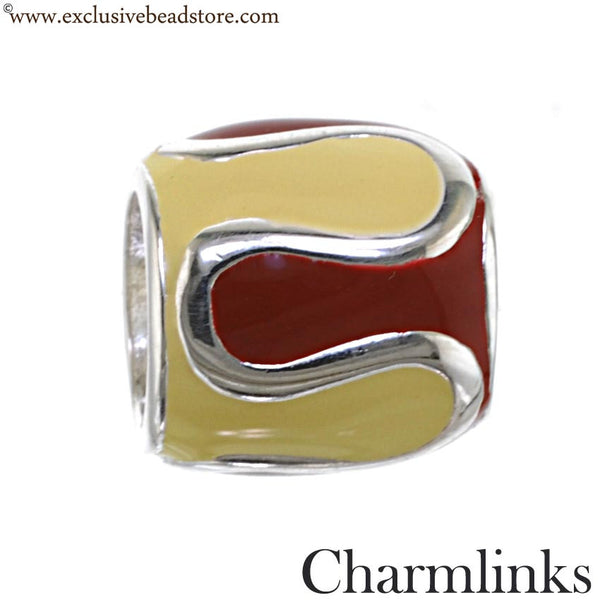 Charmlinks Silver and Enamel Bead