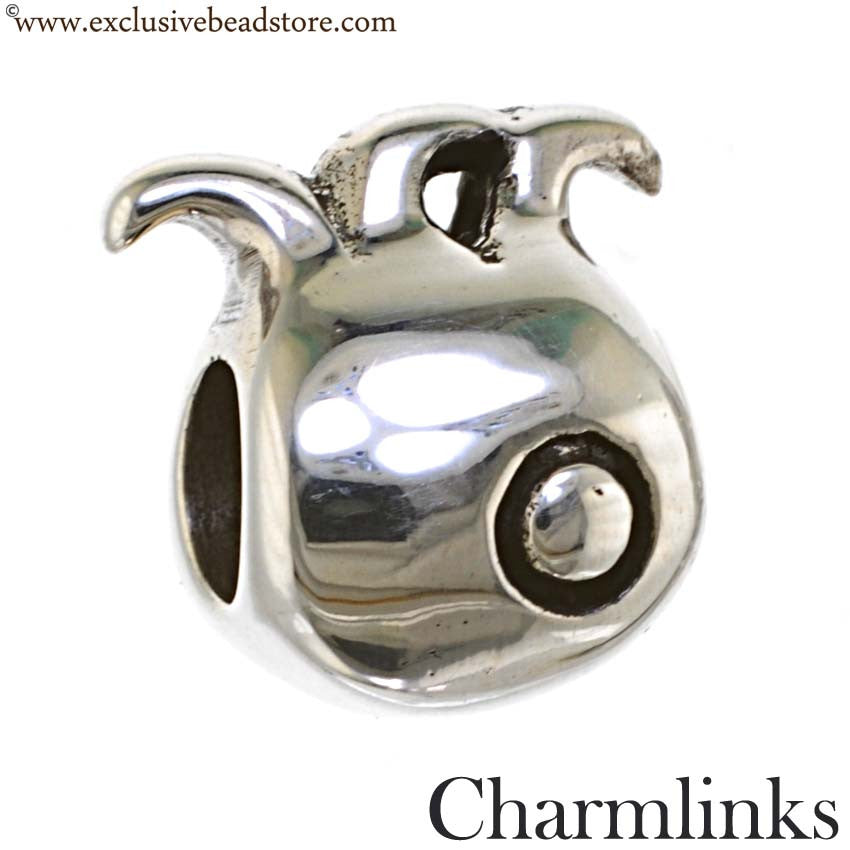 Charmlinks Silver Squid Bead