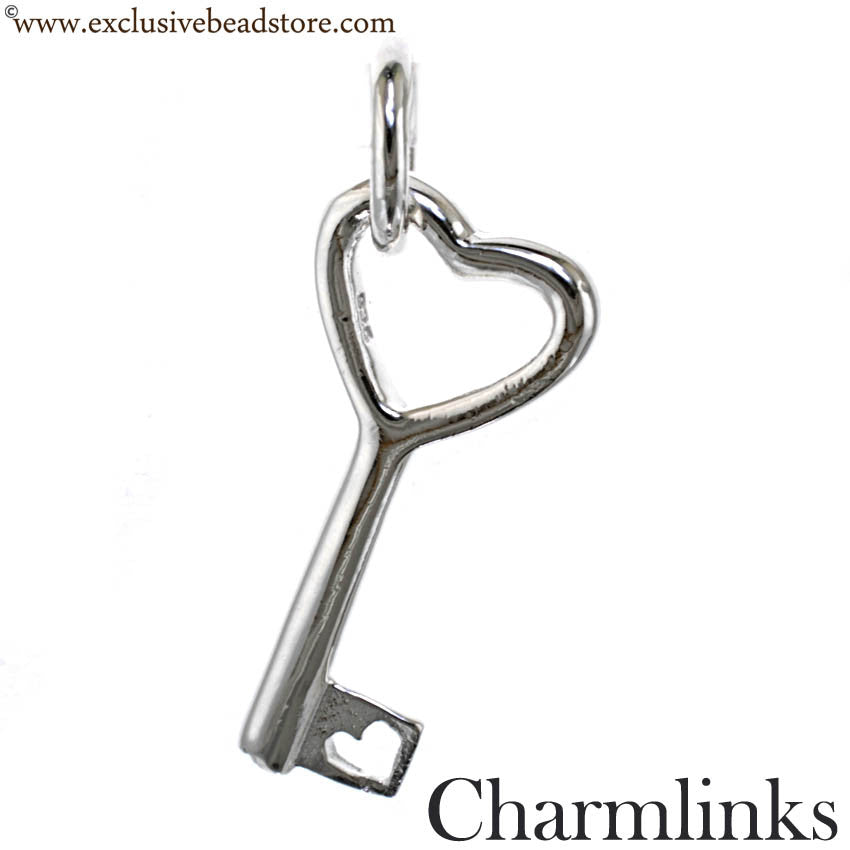 Charmlinks Silver Dangling Key Bead