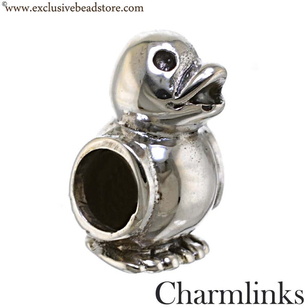 Charmlinks Silver Duck Bead