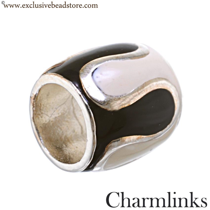 Charmlinks Silver and Enamel Bead