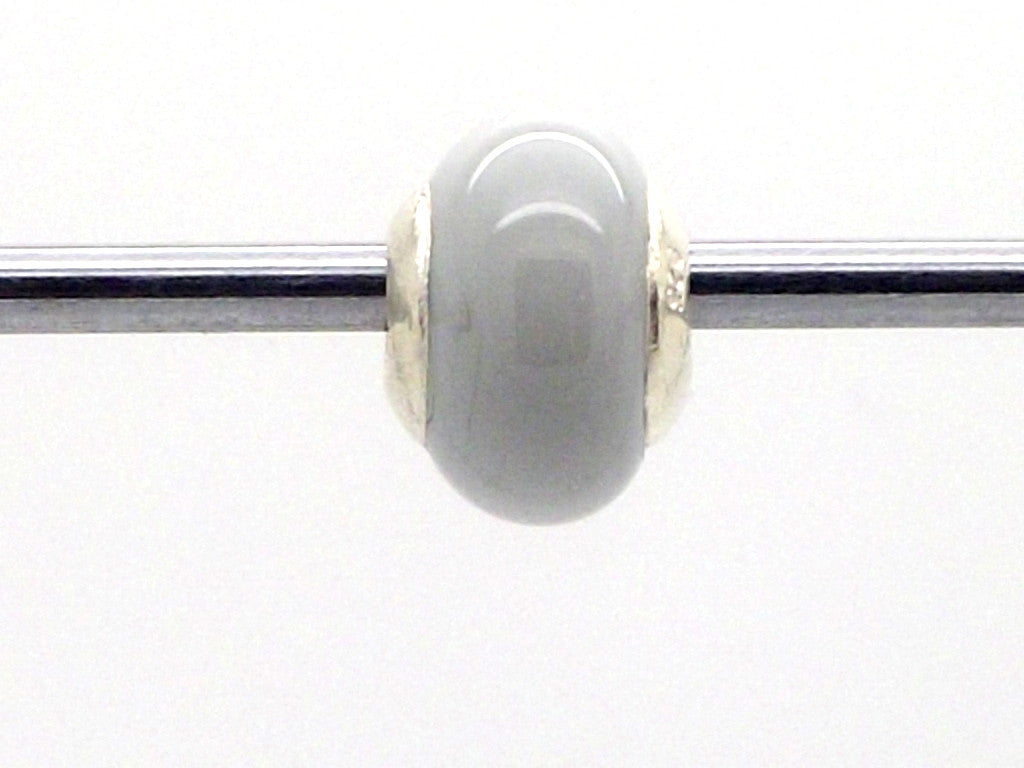 Charmlinks Opaque White Glass Bead