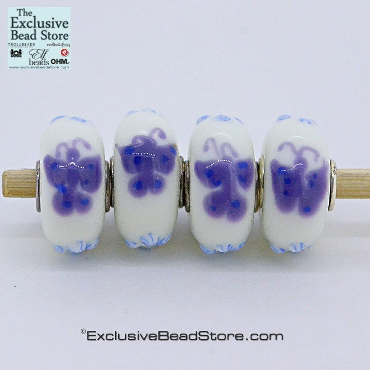 Exclusive bead Lilac Butterflies Retired