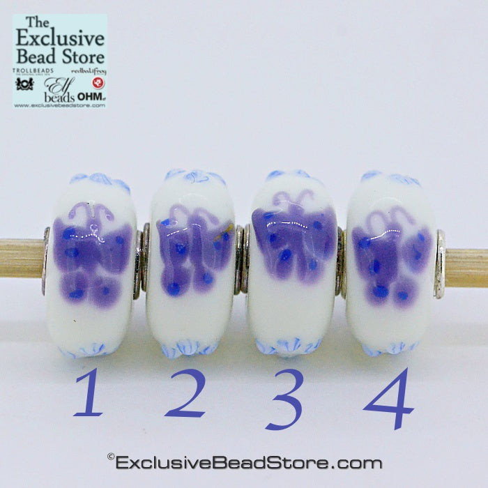 Exclusive bead Lilac Butterflies Retired