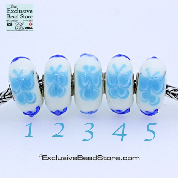 Exclusive bead Sky Blue Butterfly Retired