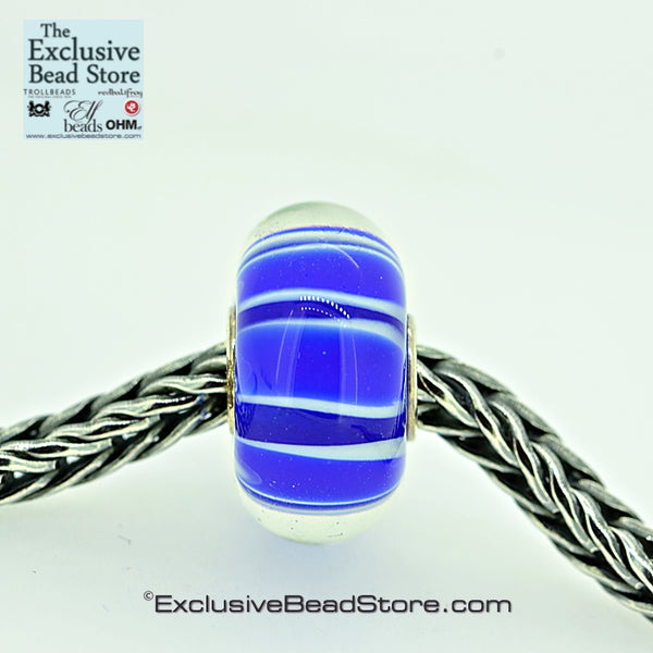 Exclusive Bead Blue and White Stripe Retired