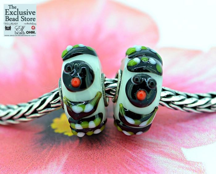 Exclusive Bead Jungle Critters 'Curtis the Caterpillar' Retired (black and white)