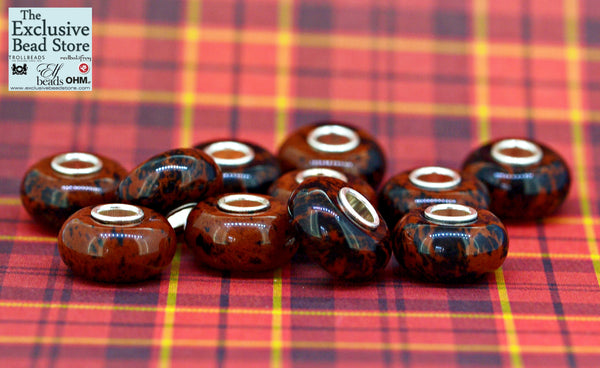 Exclusive Stone bead 'Red Obsidian' Retired