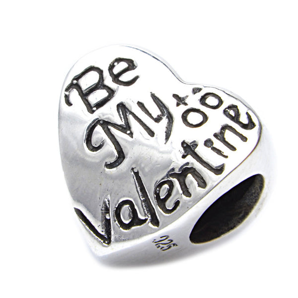 Charmlinks Silver Bead Feb 14th