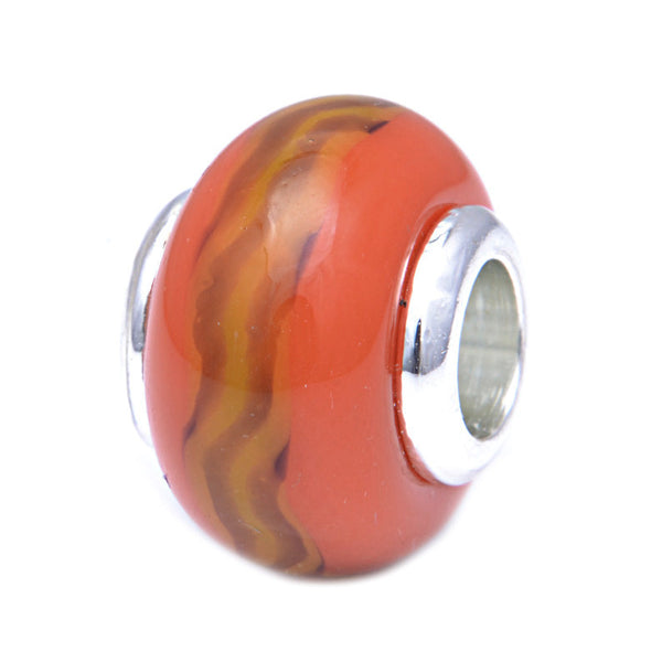 Charmlinks Glass Bead Fire - Exclusive Bead Store