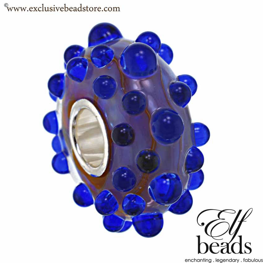Elfbeads Blackberry Dewdrops Glass Bead
