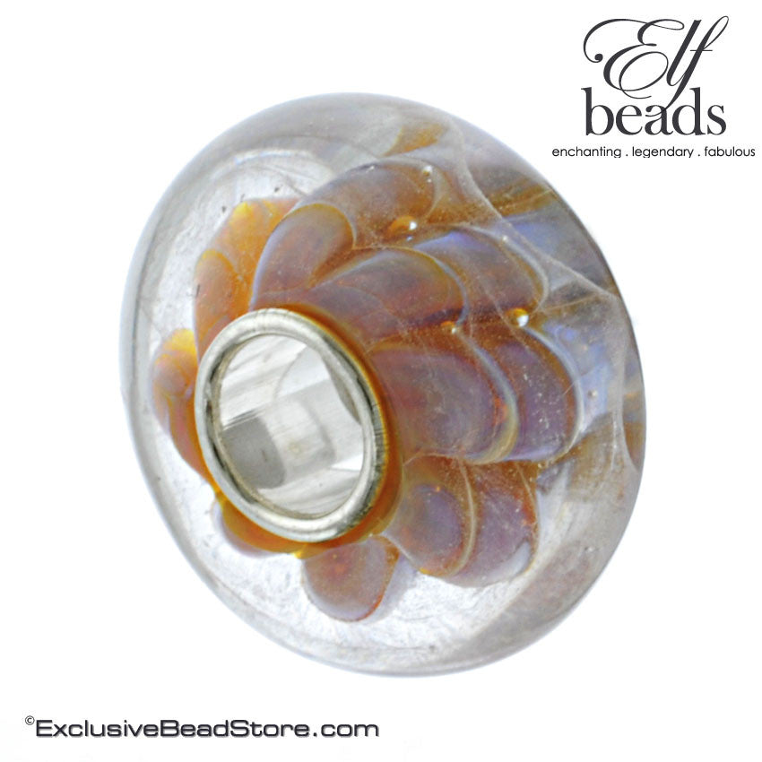 Elfbeads Cotton Candy Dunes Glass Bead