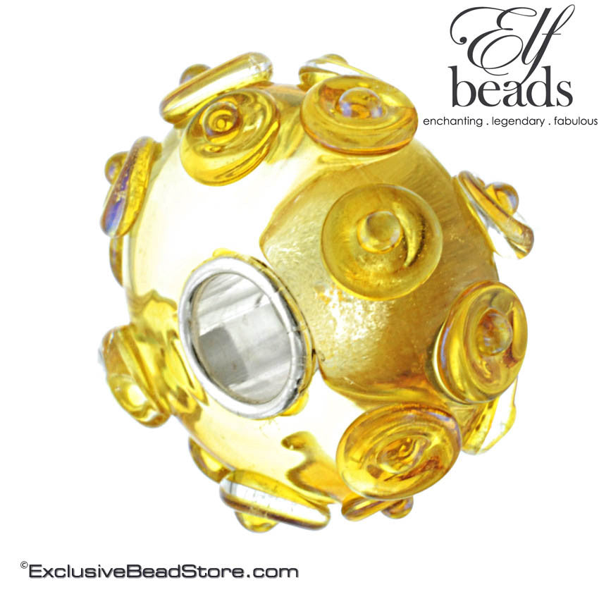 Elfbeads Gold Pearls Glass Bead