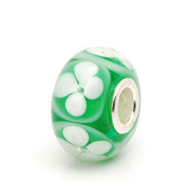 Charlotte Borgen Green Glass Bead - Exclusive Bead Store