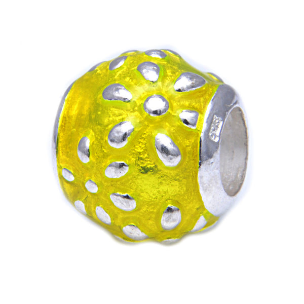 Charmlinks Silver Bead Lemon Zest