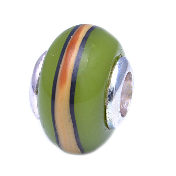 Charmlinks Glass Bead Limestone - Exclusive Bead Store