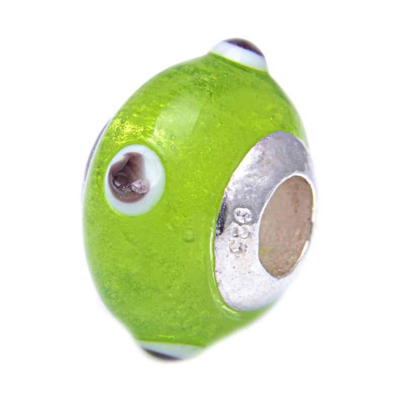 Charmlinks Glass Bead Lime - Exclusive Bead Store