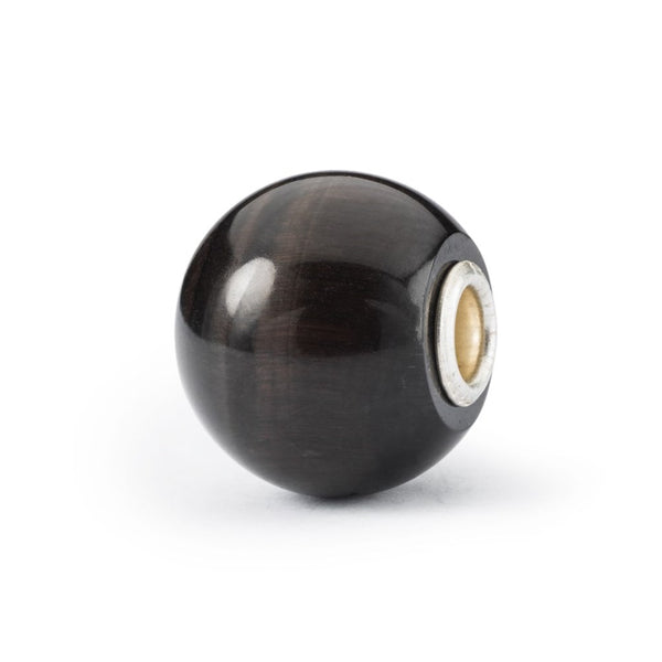 Trollbeads Jumbo Round Black Cats Eye