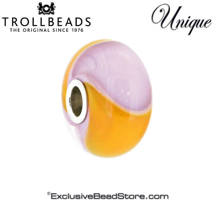 Trollbeads Limited Edition US Armadillo Special Unique Orange & Lavender