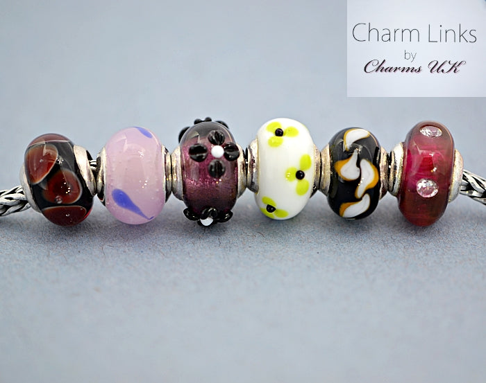 Charmlinks Special Offer Set of 6  Murano Glass Beads