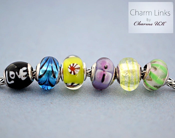 Charmlinks Special Offer Set of 6  Murano Glass Beads