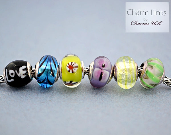 Charmlinks Special Offer Set of 6  Murano Glass Beads