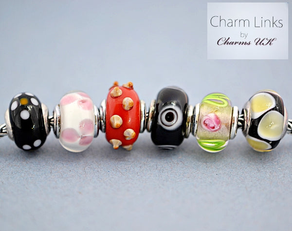 Charmlinks Special Offer Set of 6  Murano Glass Beads