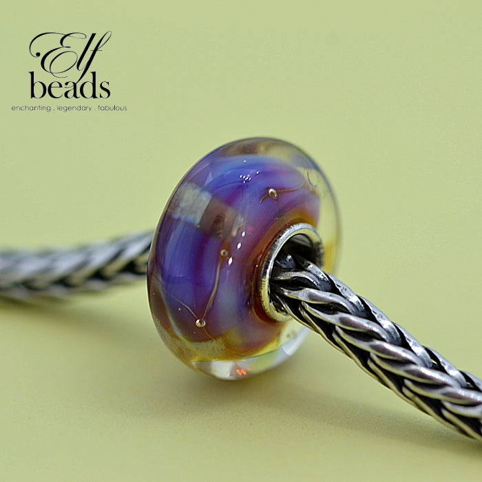 Elfbeads Halo Zebra Glass Bead