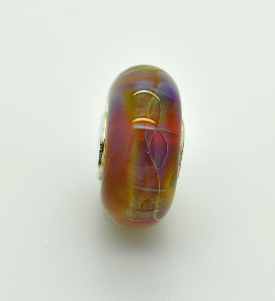 Elfbeads Halo Zebra Glass Bead