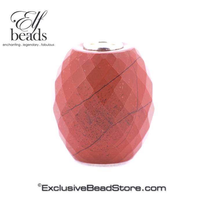 Elfbeads Red Jasper Barrel Fractal LE