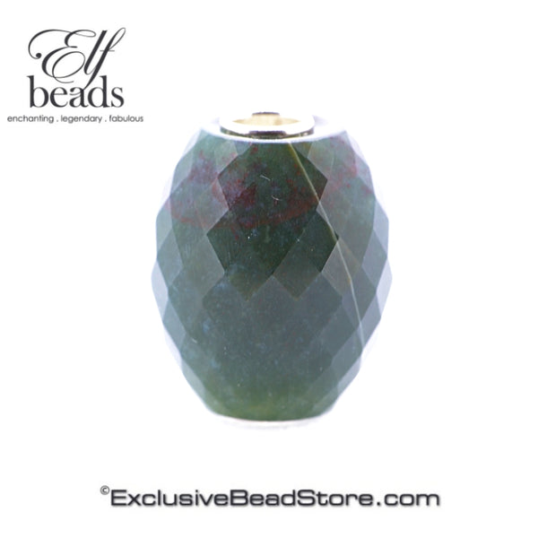 Elfbeads India Agate Barrel Fractal LE