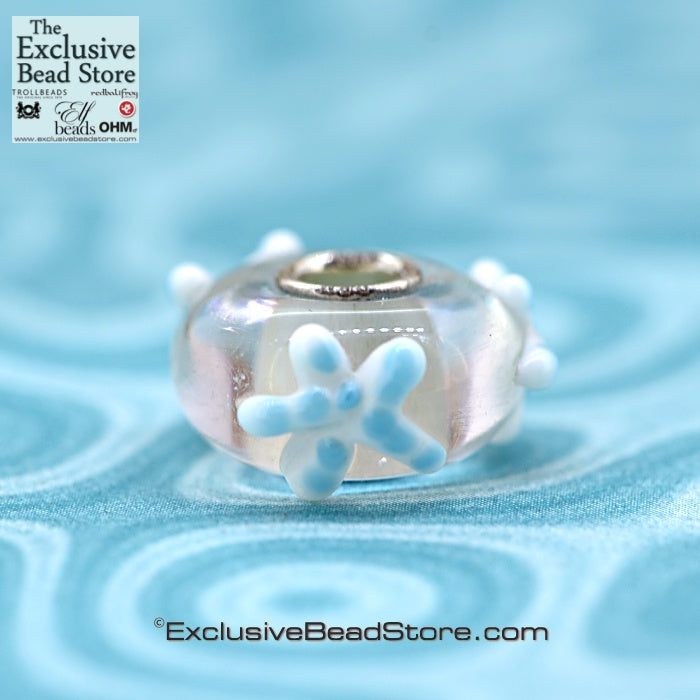 Exclusive bead Retired white and blue Starfish