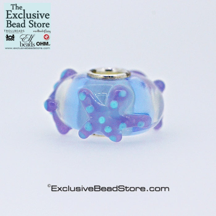 Exclusive bead Retired lilac and blue Starfish