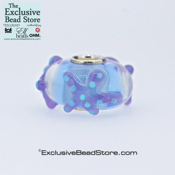 Exclusive bead Retired lilac and blue Starfish