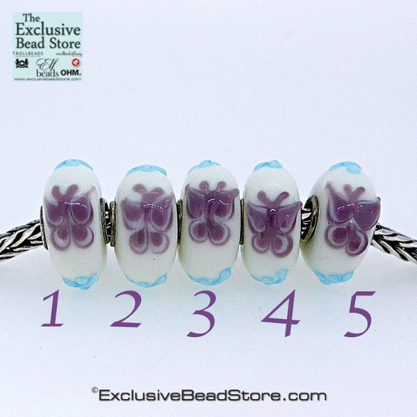 Exclusive bead Purple Butterfly Retired