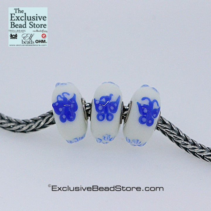 Exclusive bead Blue Delft Butterfly Retired