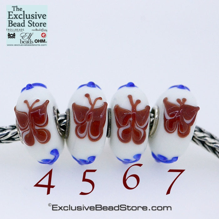 Exclusive bead claret Butterfly Retired