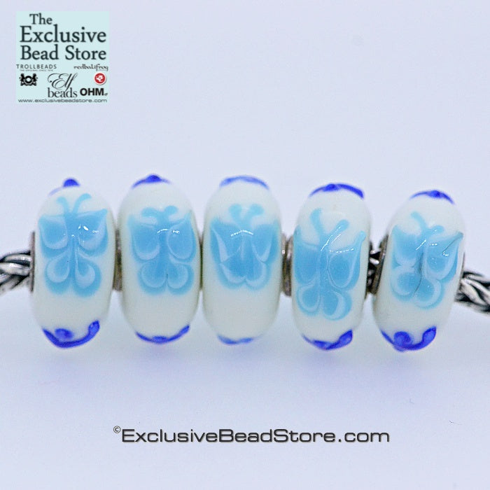 Exclusive bead Sky Blue Butterfly Retired