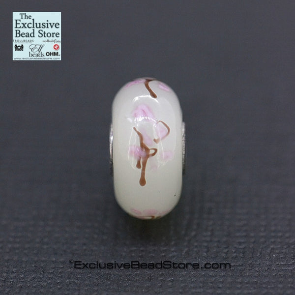 Exclusive bead Opaque Cherry blossom Retired