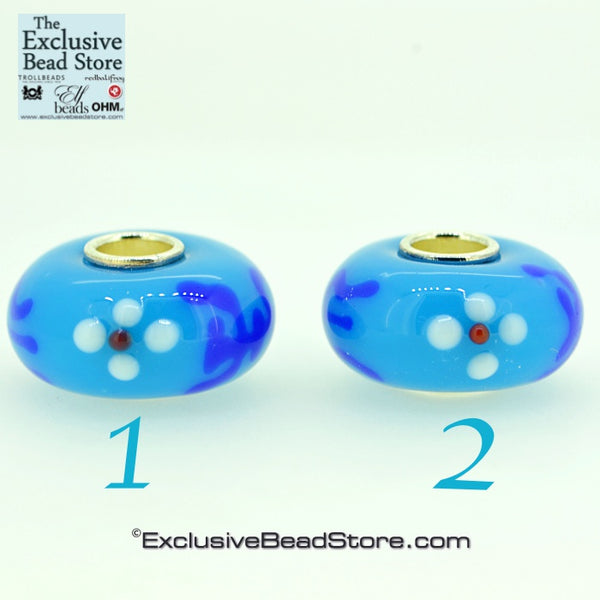 Exclusive bead Cyan Blue Retired