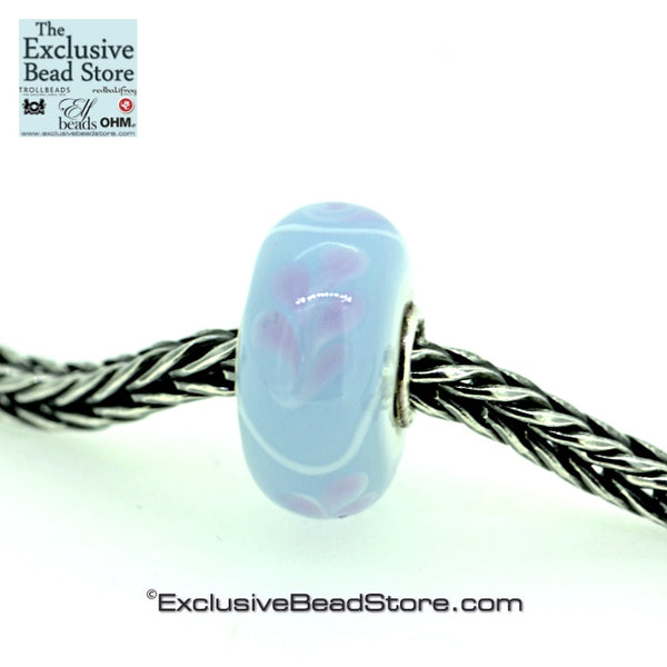 Exclusive Bead Pastel Blue and Lilac Fern Retired